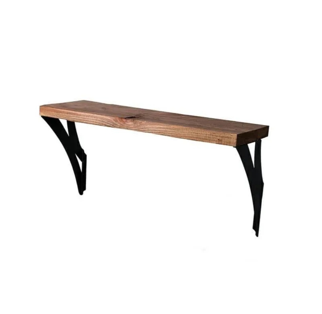 پایه شلف دیواری مشکی مات